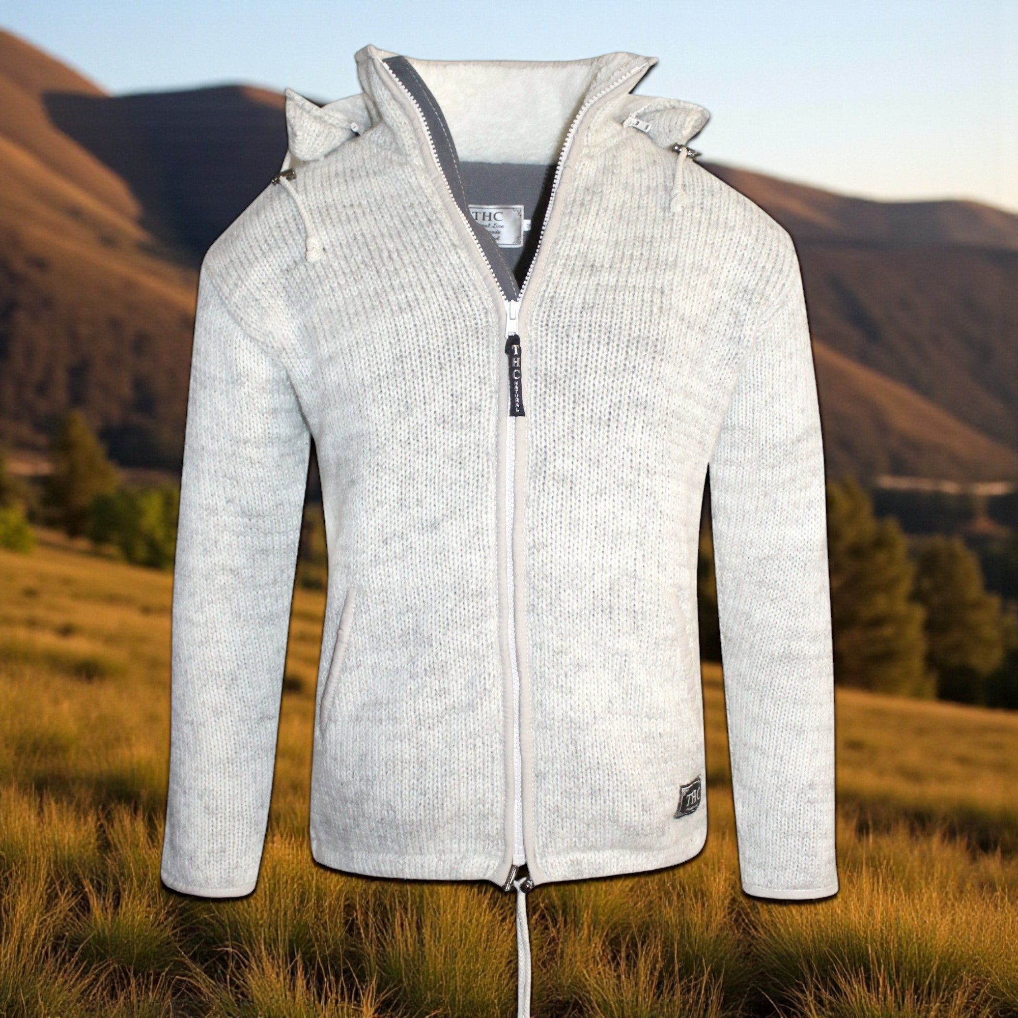 THC Strickjacke 623 weiß 3