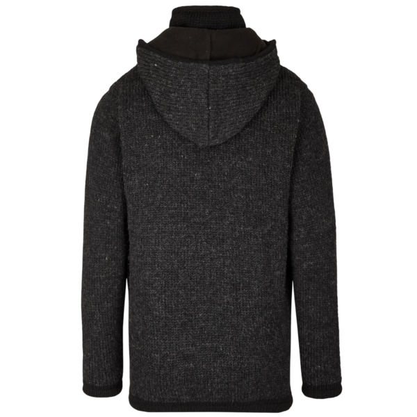 THC Schafwoll Strickjacke 810 anthrazit 2