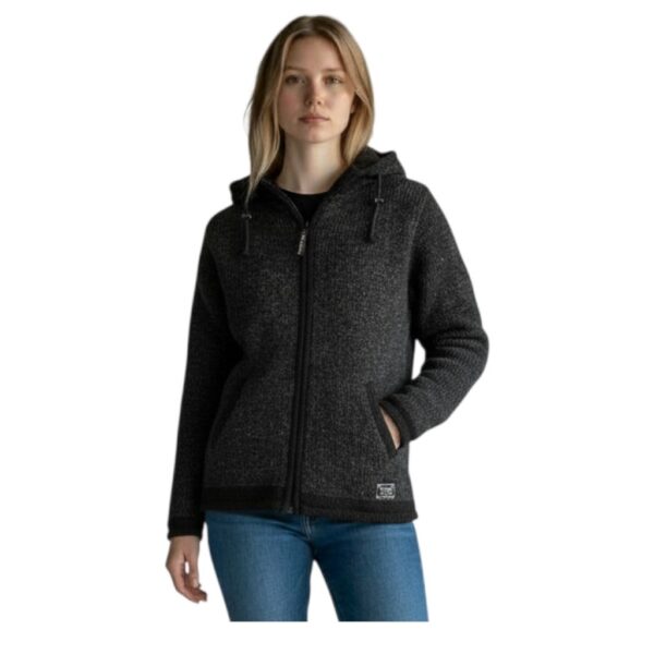 THC Schafwoll Strickjacke 810 anthrazit 5