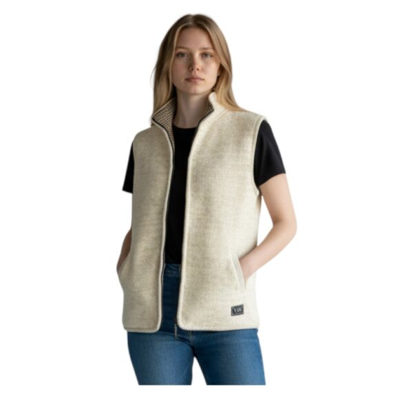 THC Schafwoll Strickweste 313 weiß 4