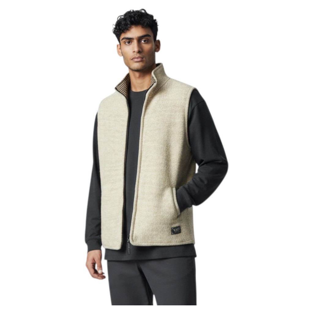 THC Schafwoll Strickweste 313 weiß 5