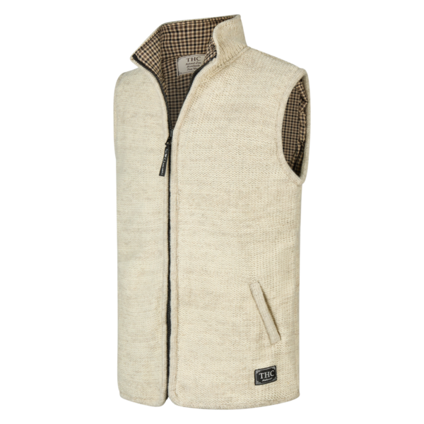 THC Schafwoll Strickweste 313 weiß 2