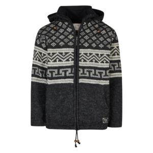 THC Schafwollstrickjacke Baumwollfutter 852