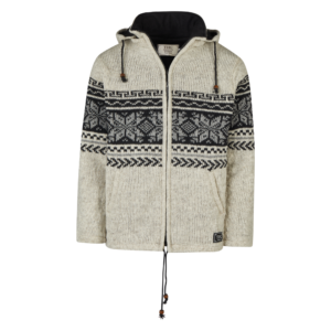 THC Schafwollstrickjacke Baumwollfutter 854