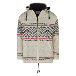 THC Schafwollstrickjacke Baumwollfutter 858