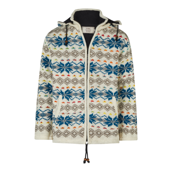 THC Schafwollstrickjacke Baumwollfutter 860