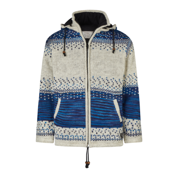 THC Schafwollstrickjacke Baumwollfutter 861