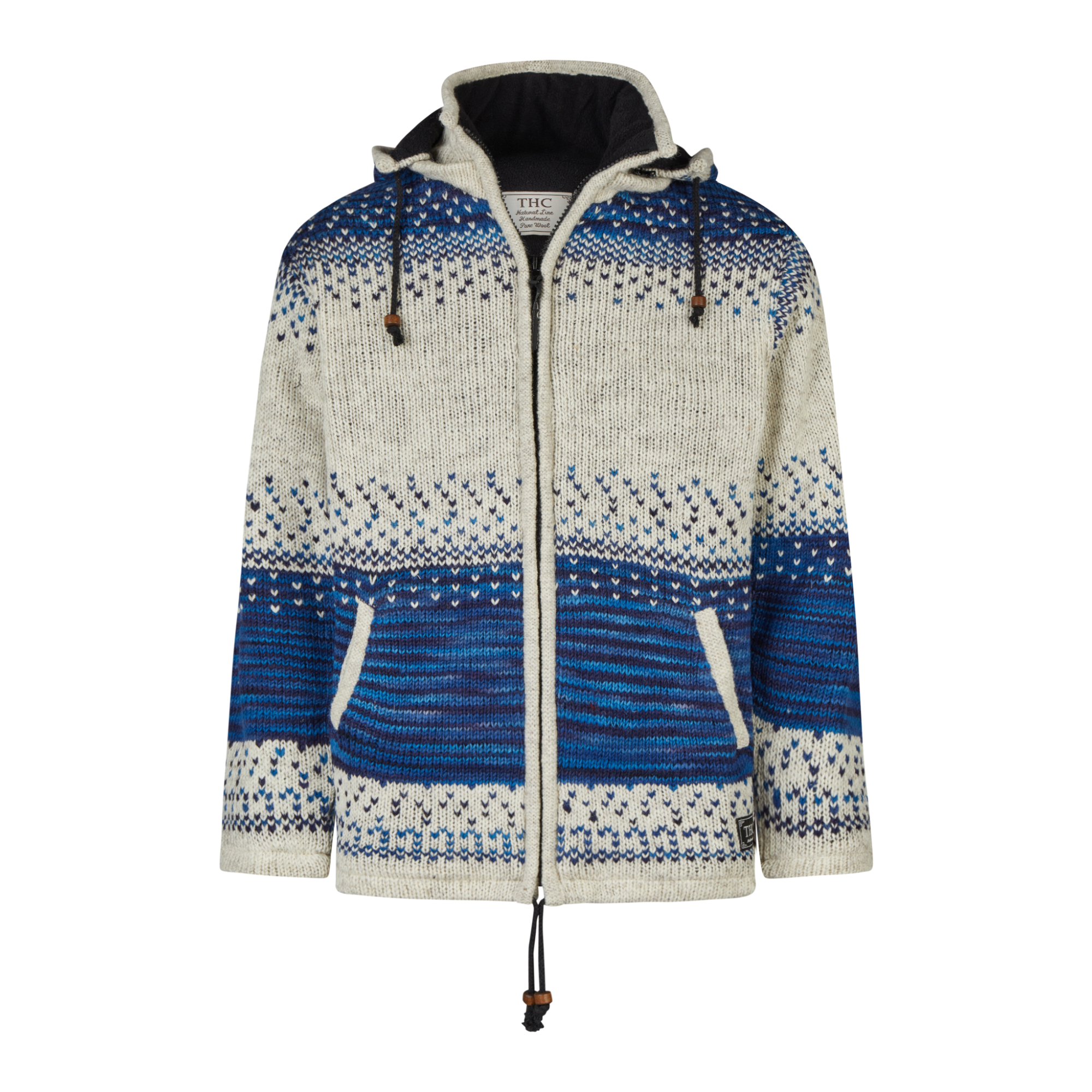 THC Schafwollstrickjacke Baumwollfutter 861