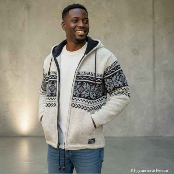 THC Schafwoll Strickjacke 854 KI-Generiert Model 2 THC Schafwoll Strickjacke 854 KI-Generiert Model 2