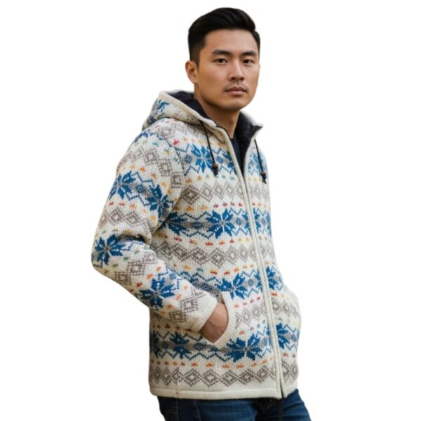 THC Schafwollstrickjacke Baumwollfutter 860 5