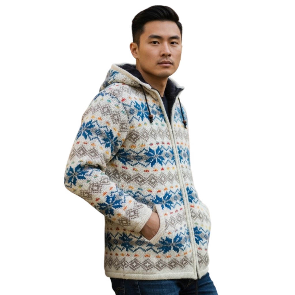 THC Schafwollstrickjacke Baumwollfutter 860 5