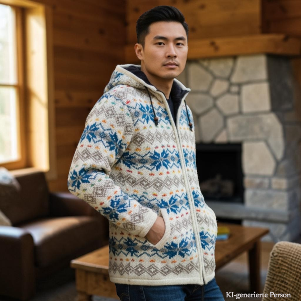 THC Schafwoll Strickjacke 860 KI-Generiert Model 3 THC Schafwoll Strickjacke 860 KI-Generiert Model 3