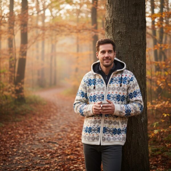 THC Schafwollstrickjacke Baumwollfutter 860 6