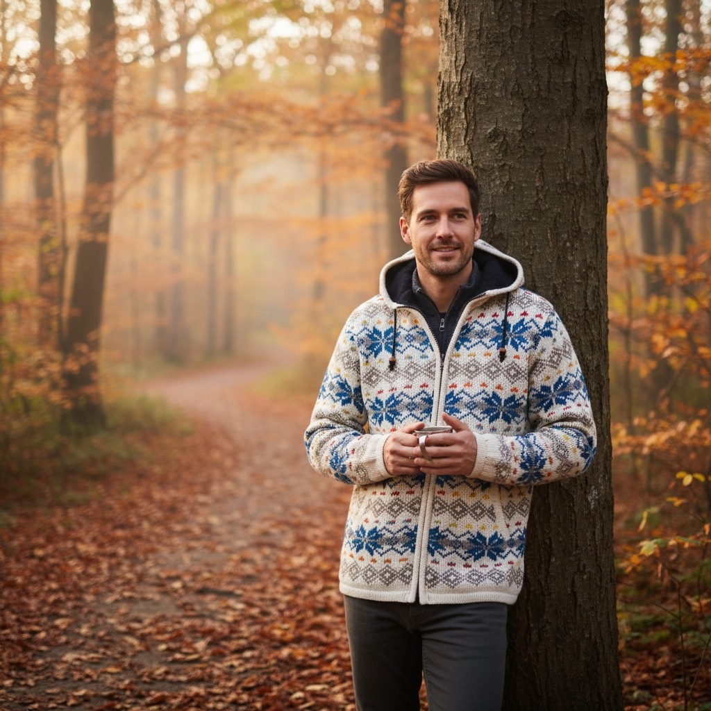 THC Schafwollstrickjacke Baumwollfutter 860 6