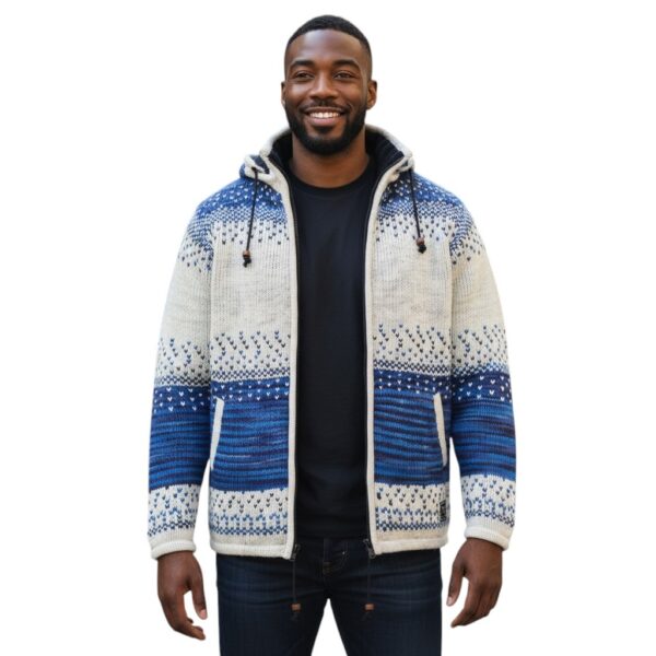 THC Schafwollstrickjacke Baumwollfutter 861 4