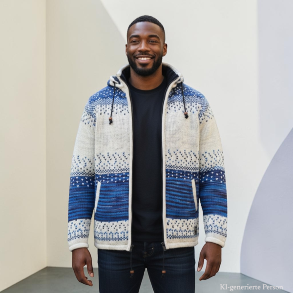 THC Schafwoll Strickjacke 861 KI-Generiert Model 2 THC Schafwoll Strickjacke 861 KI-Generiert Model 2