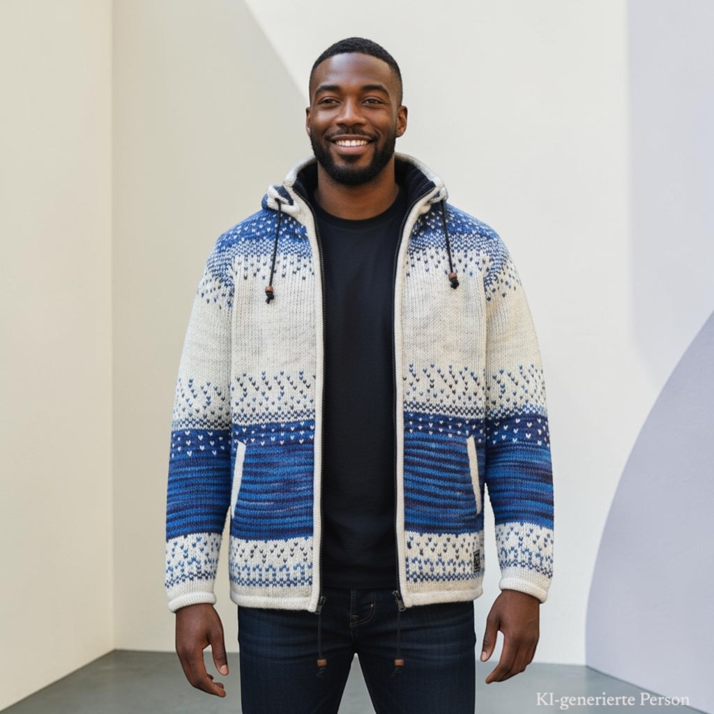 THC Schafwoll Strickjacke 861 KI-Generiert Model 2 THC Schafwoll Strickjacke 861 KI-Generiert Model 2
