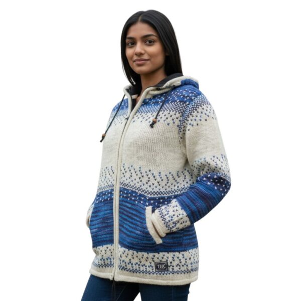 THC Schafwollstrickjacke Baumwollfutter 861 5