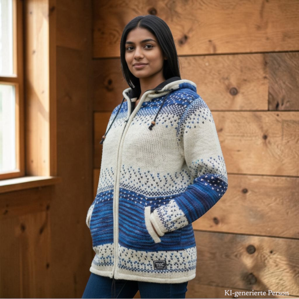 THC Schafwoll Strickjacke 861 KI-Generiert Model 3 THC Schafwoll Strickjacke 861 KI-Generiert Model 3