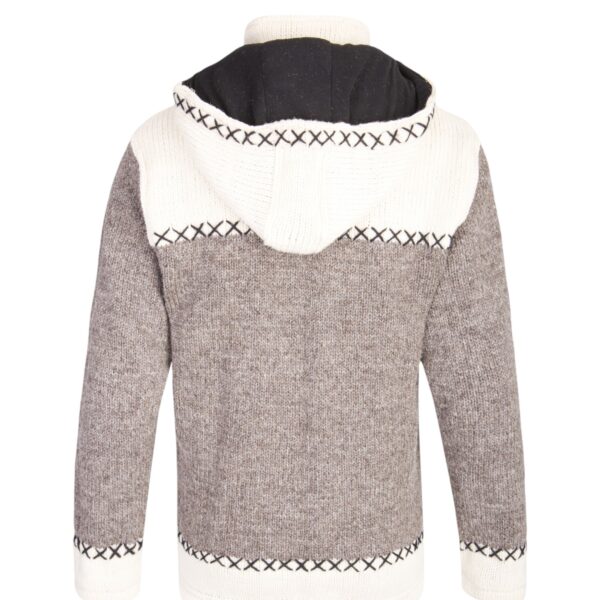 THC Schafwollstrickjacke beige weiß 507 2