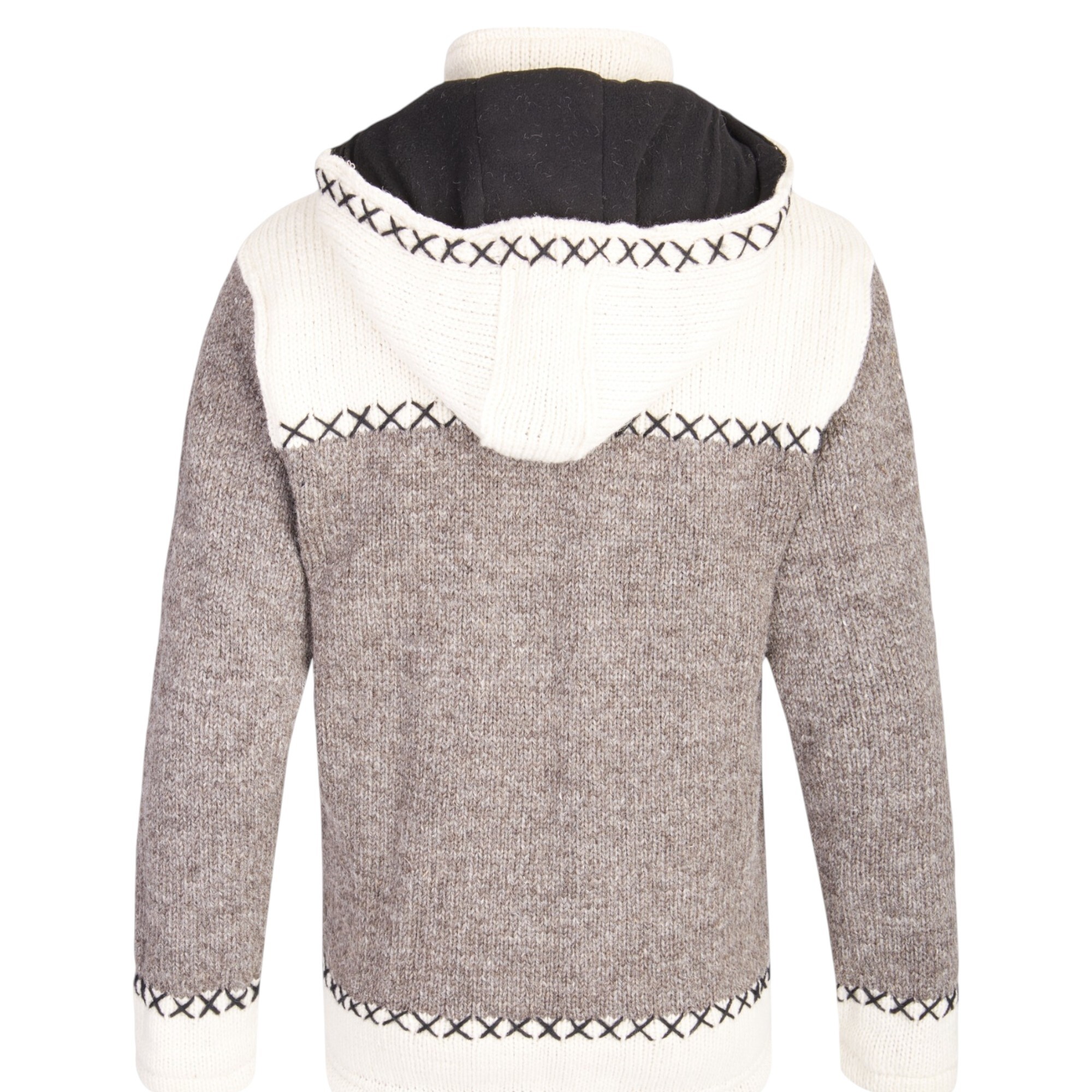 THC Schafwollstrickjacke beige weiß 507 2