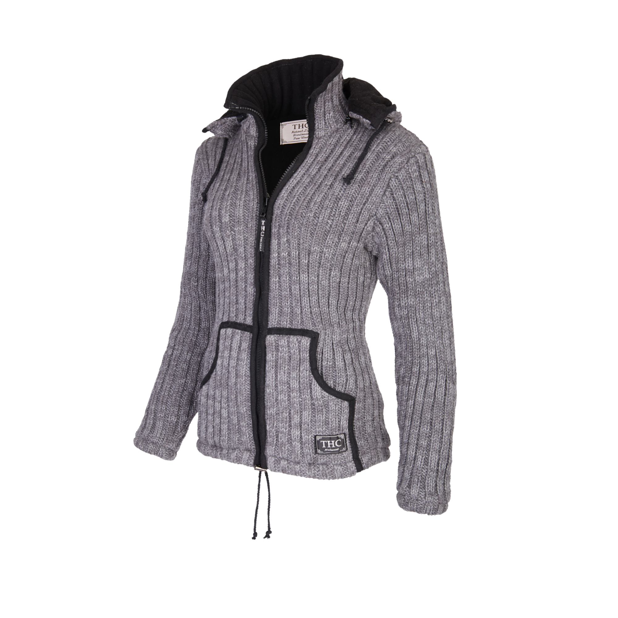 THC Schafwoll Strickjacke grau 725 2 THC Schafwoll Strickjacke grau 725 2