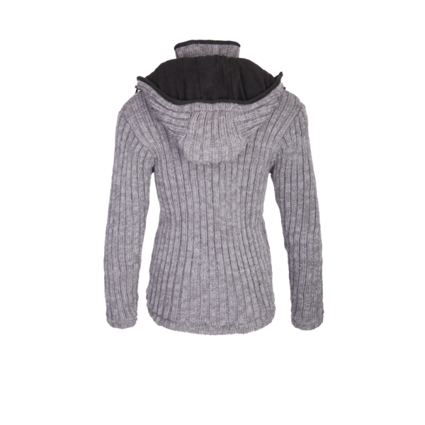 THC Schafwoll Strickjacke grau 725 3 THC Schafwoll Strickjacke grau 725 3