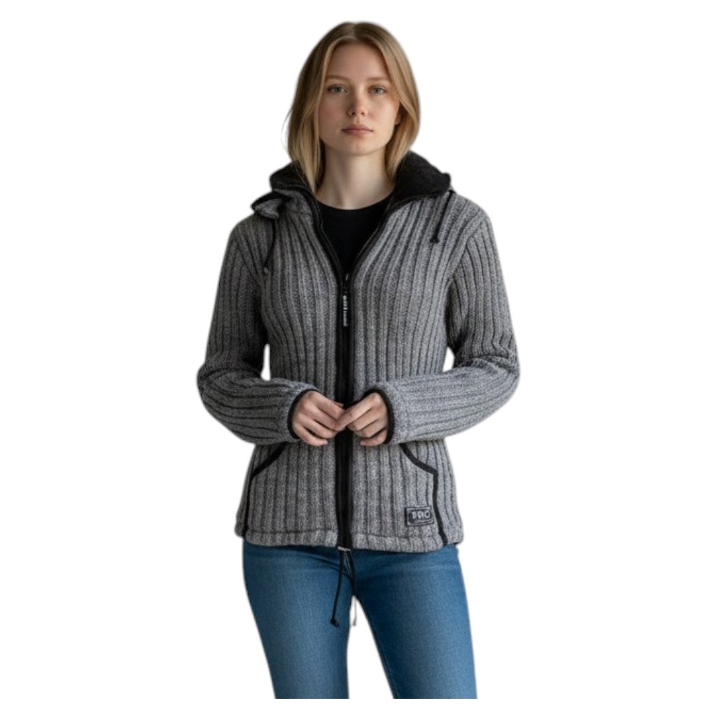 THC-Schafwoll-Strickjacke-grau-725-4|THCSchafwollstrickjacke725 THC Schafwoll Strickjacke grau 725 5