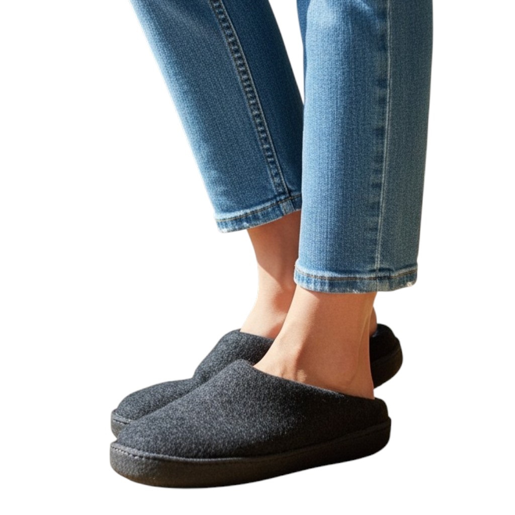 pantoffel-schwarz-5|THCSlipperSchwarz THC Pantoffel Slipper schwarz 5