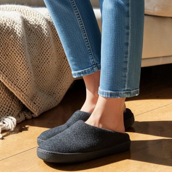 pantoffel-schwarz-6|THCSlipperSchwarz THC Pantoffel Slipper schwarz 6