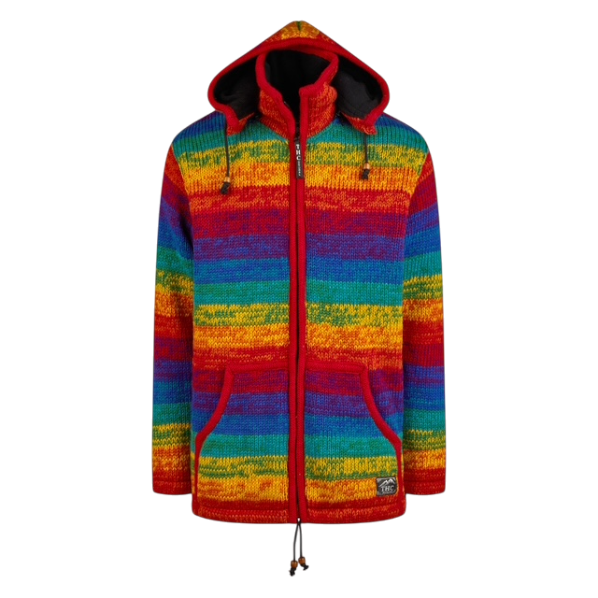 620|THCStrickjacke620 THC Schafwollstrickjacke 620 Rainbow
