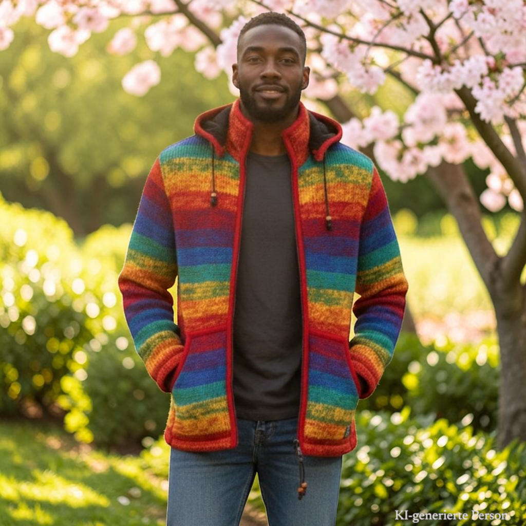 THC Schafwoll Strickjacke 620 KI-Generiert Model 3