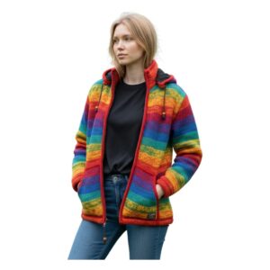 THC Schafwollstrickjacke 620 Rainbow 4