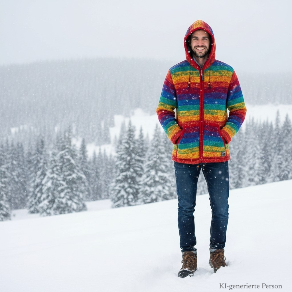 THC Schafwoll Strickjacke 620 KI-Generiert Model 1