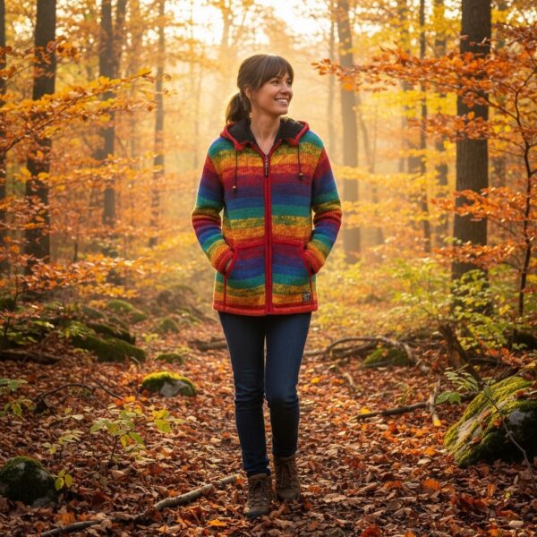 THC-Schafwollstrickjacke-620-Regenbogen-7|THCStrickjacke620 THC Schafwollstrickjacke 620 Rainbow 7