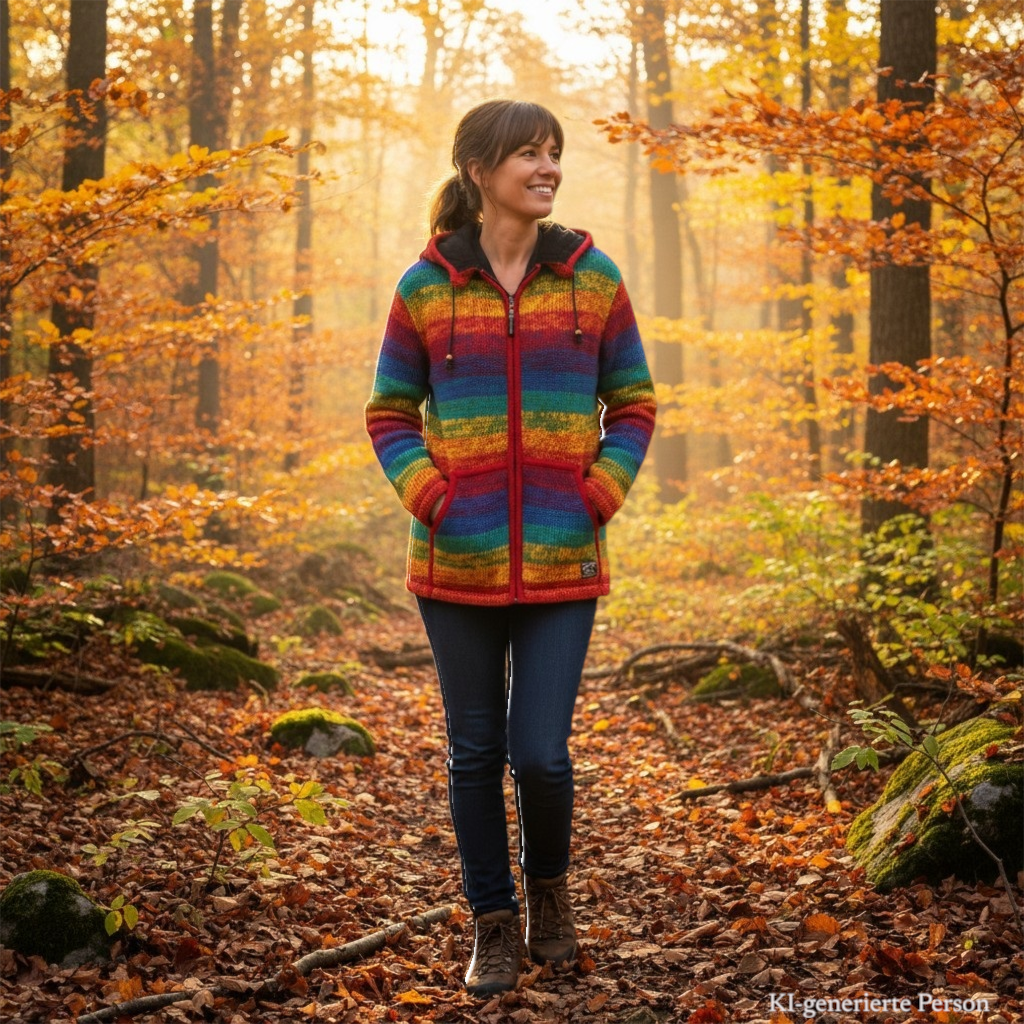 THC Schafwoll Strickjacke 620 KI-Generiert Model 2