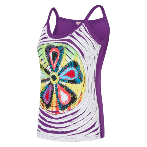Baumwoll Hippie Mandala Tanktop mit Cutwork weiß 2 Baumwoll Hippie Mandala Tanktop mit Cutwork weiß 2