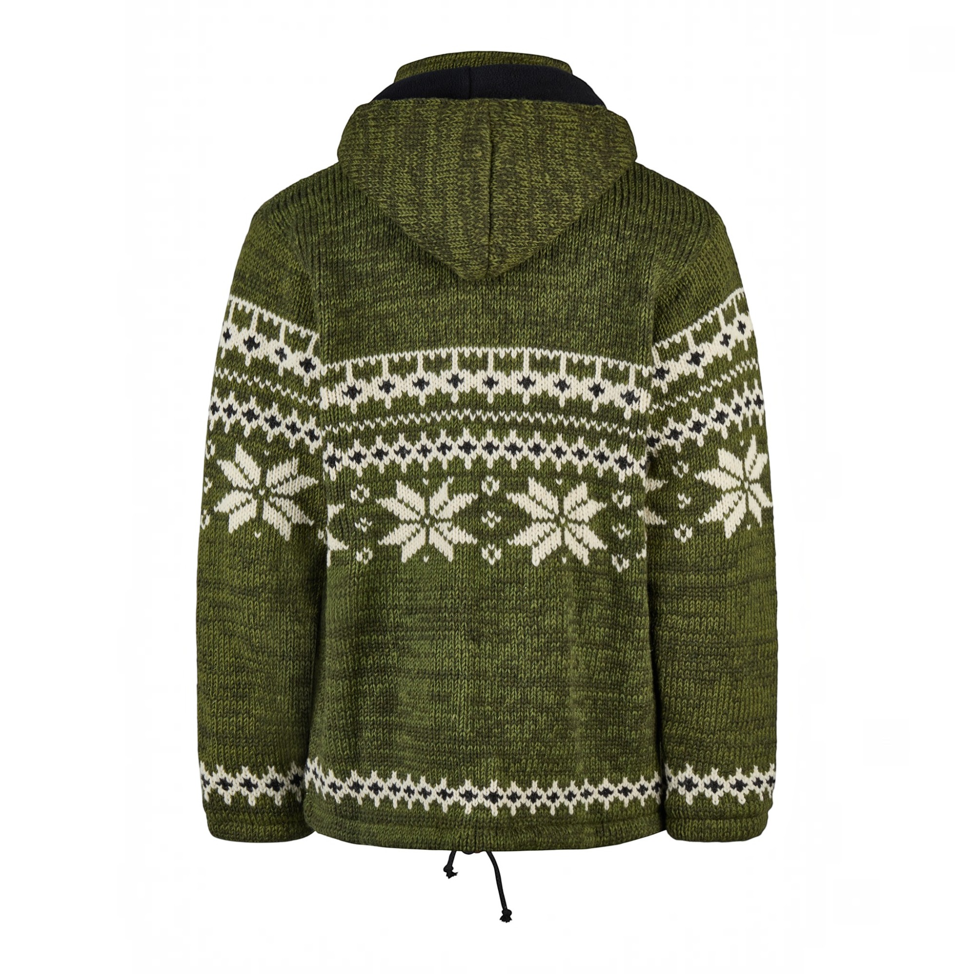 THC Schafwollstrickjacke Norweger grün 607 – Bild 3