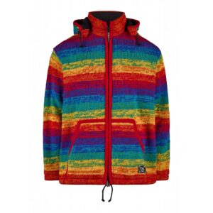 THC Schafwollstrickjacke 620 Rainbow