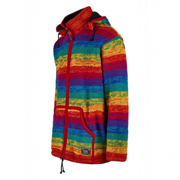 THC Schafwollstrickjacke 620 Rainbow - Thumbnail Image 2
