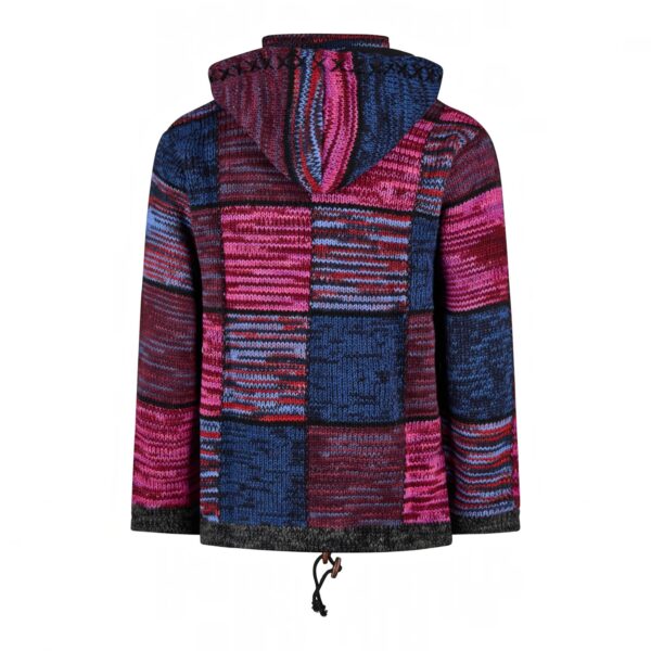THC Strickjacke 805 lila Quadrate - Thumbnail Image 3