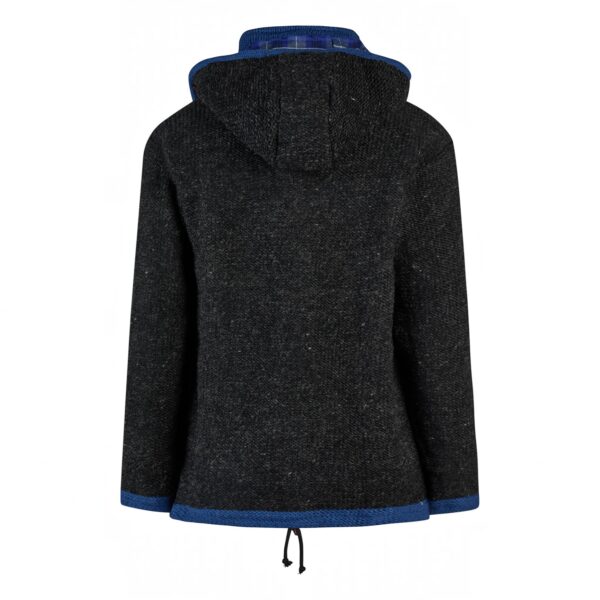 THC Strickjacke 808 Baumwollfutter anthrazit blau - Thumbnail Image 3