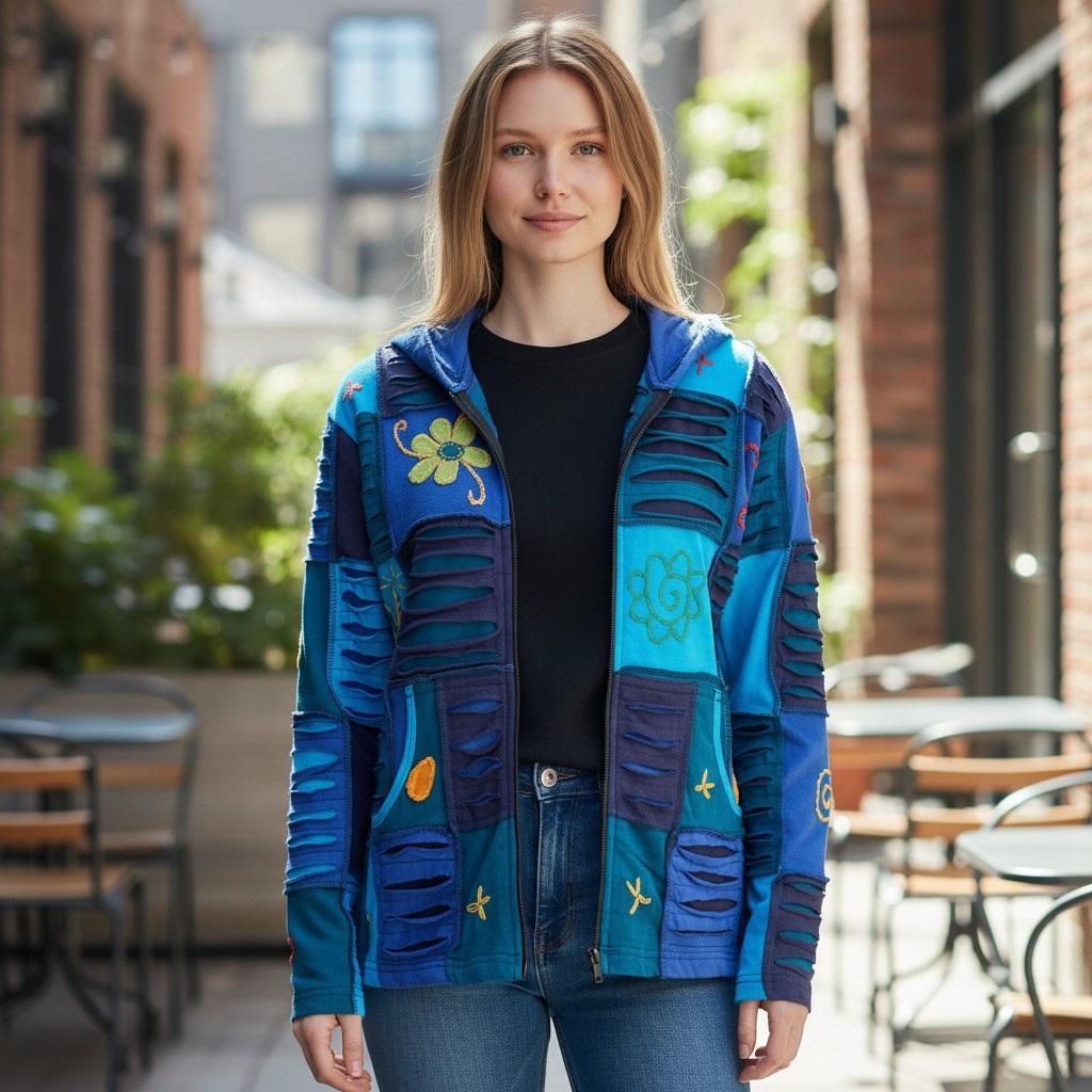 Baumwoll-Patch-Jacke-Blau-5|PatchjackeBlau