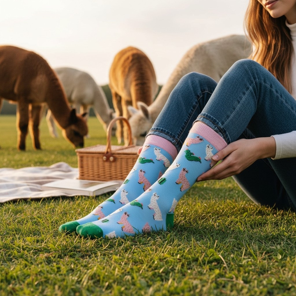 Abgestrumpft Socken Alpaka – Bild 4
